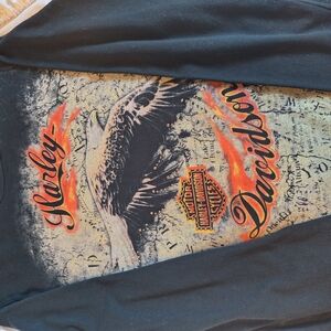 Harley-Davidson Black and Orange Skirt for a Bold Look